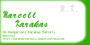 marcell karakas business card